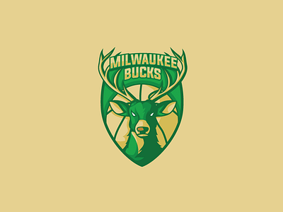 Milwaukee Bucks animal basketball branding deer logo mascot mascotlogo sport sportlogo