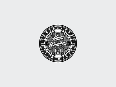 Hans Wouters Logo art artwork brand branding design graphic icon illustration lettering logo logomark typography