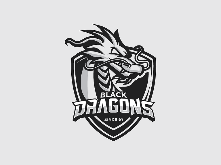 Black Dragons Rebrand by Caiuan Santos on Dribbble