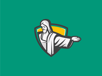 Brazil - Cristo Redentor brazil illustration logo logotype mascot monument symbol vector