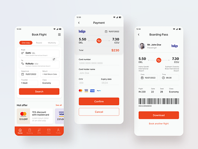 Flight Booking App Design