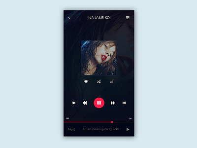 DailyUI #009 - Music Player 009 apps design dailyui music music player ui user experience user interface ux web element
