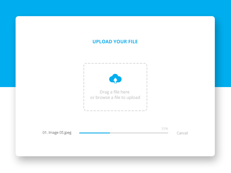 DailyUI #031 - File Upload by Mahmud Saeef on Dribbble