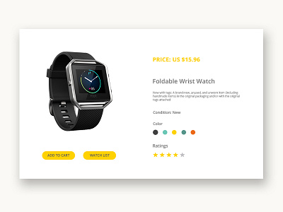 DailyUI #033 - Customize Product