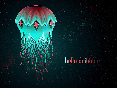Electrical Jellyfish electrical jellyfish first shot galaxy hello spaceship stars vector graphics