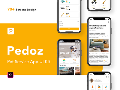 Pedoz - Pet Service App UI Kit