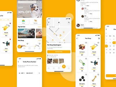 Pedoz - Pet Service App UI Kit