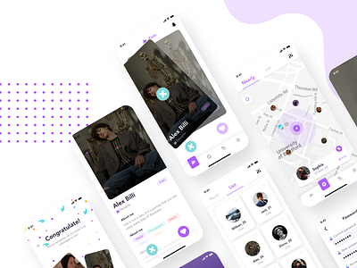 Zinlo - Dating App UI Kit app app ui chat chat app date dating dating app dating ui kit search ui ui kit ux zinlo