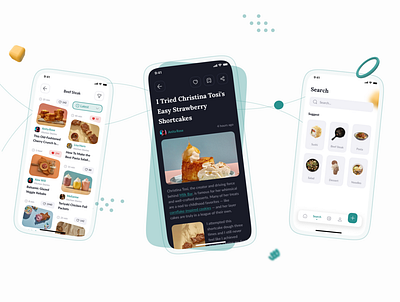 Kifota - Recipes & Cooking UI Kit app cook design food recipe search ui ui design uiux ux
