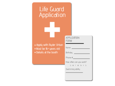 Life Guard Application branding design vector