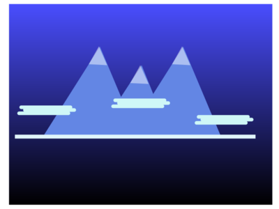 Mountain Evening vector