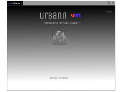 Urbann Home Page app branding clean design flat identity minimal vector web website