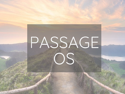 Passage OS Teaser app clean design flat minimal mobile ui ux vector web