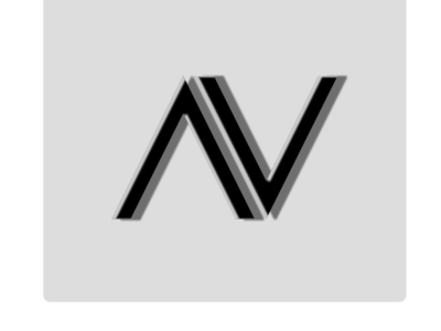 A V Rebranding av clean design flat identity minimal vector