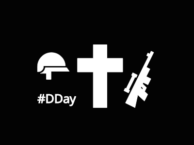 #DDay 2K19 clean dday design flat minimal vector