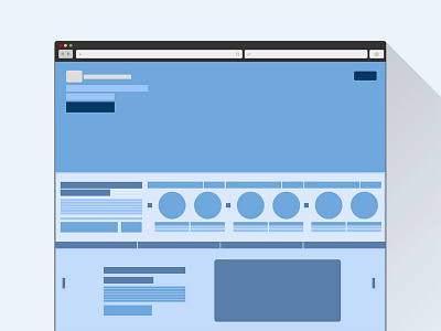 Flat Wireframe balsamiq flat design flat wireframe