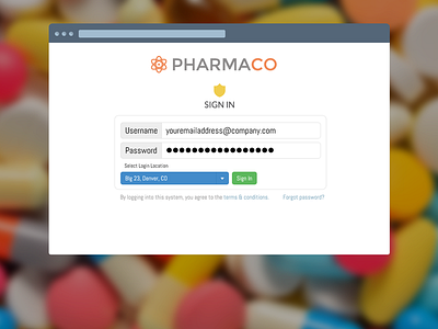 Pharmacy App Login Screen bootstrap login screen pharmacy app twitter bootstrap