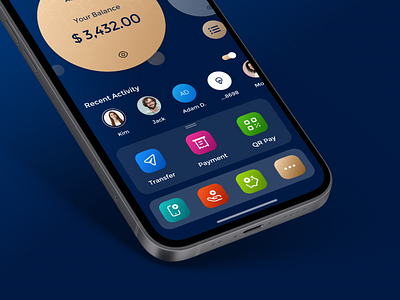 Mobile Banking App app bank banking card concept currency exchange finance insurance ios mobile payment saving stonehub transfer ui ux