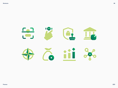 Finance Icon Set banking connect credit design easy finance fund icon kyc money safe set stock stonehub stonicons ui user vector