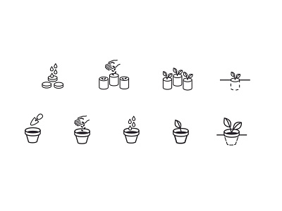 Seeding icon set