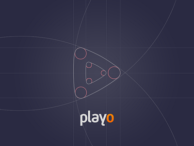 playo - concept branding concept design grid icon logo mark media play playo symbol video