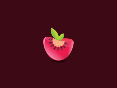 Grenadine berry brand branding fresh fruit icon juice liquid logo mark modern