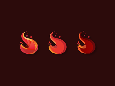 Flames WIP app branding clean design fire fires flame flames icon logo mark red