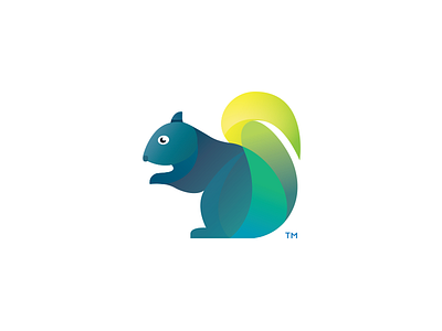 Squirrel Logo animal blue branding cute logo squirrel