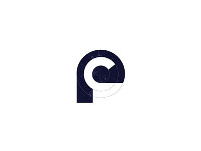 PC monogram construction grid logo design monogram. logo pc simple vector