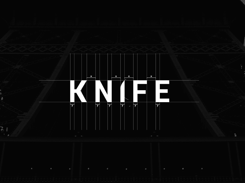 Knife logo by reloart Logo designer on Dribbble