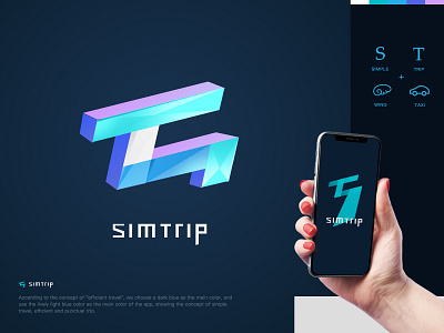 Simtrip App Logo app design loading logo