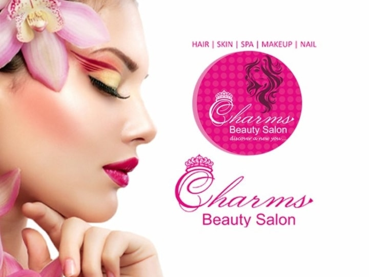Charms Beauty Salon Logo by Swap Design on Dribbble