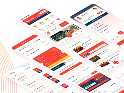 Meeberian Food and Baverage Mobile App app design food food and baverages food and beverage food and drink food and drinks food app isometric ui ui design ui ux design ux ux design