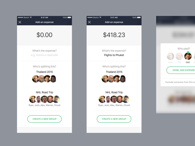 Add an expense expenses ios iphone iphone app mobile swift ui ux