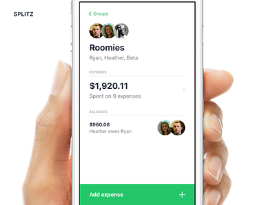 Splitz - a simple app for splitting expenses