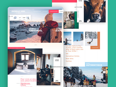 Ski Resort Website Ui Design design ui ux web