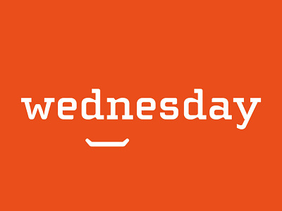 Wednesday day happy illustrator light logo photoshop positive serif smile sunshine typography wednesday week