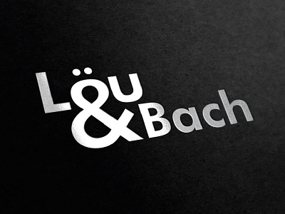 Lou & Bach and bach black corporate futura logo lou mobile sans serif serious silver white