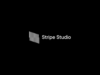 Stripe Studio architecture box brand branding building diagonal identity letter line lines logo mark minimal monogram s stripe striped lines stripes studio typography