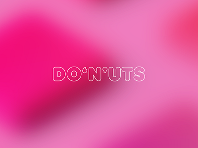 DO6N9UTS 69 brand branding colorful design diorama donuts fat fluffy logo logotype minimal packaging simple thick type typography
