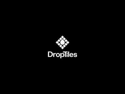 DropTiles bold drop grotesque logo minimal monogram pattern symbol tile tiles tileset typography