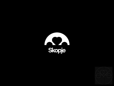 Skopje Symbol brand branding city design grotesk logo logo design minimal simple symbol symbol icon symbols town typography