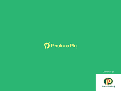 Perutnina Ptuj redesign concept chicken concept lettering logo logo design minimal monogram p redesign typography