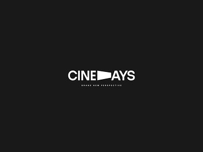 CineDays cinema clean design europe film logo logo design logotype minimal perspective simple symbol type typography vector