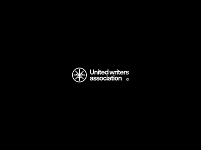 United Writes Association clean design logo logo design logodesign logotype minimal negative space pencil simple smart symbol typography ui united