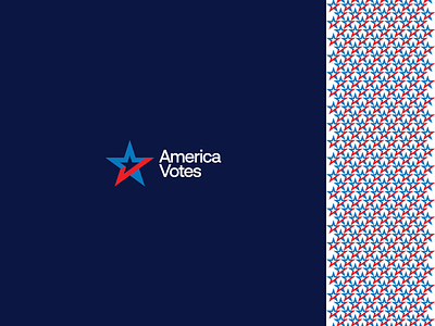 America Votes redesign america branding design logo logotype minimal redesign star stars vote voting