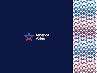 America Votes redesign america branding design logo logotype minimal redesign star stars vote voting