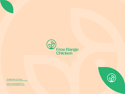 Free Range Chicken logo design branding chicken design illustration logo logotype minimal nature plant simple type typography