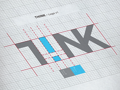 Think Logo design logo minimal negative smart space think vector