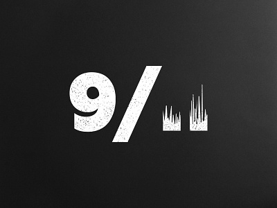 9/11 911 america logo memorial minimal type typography